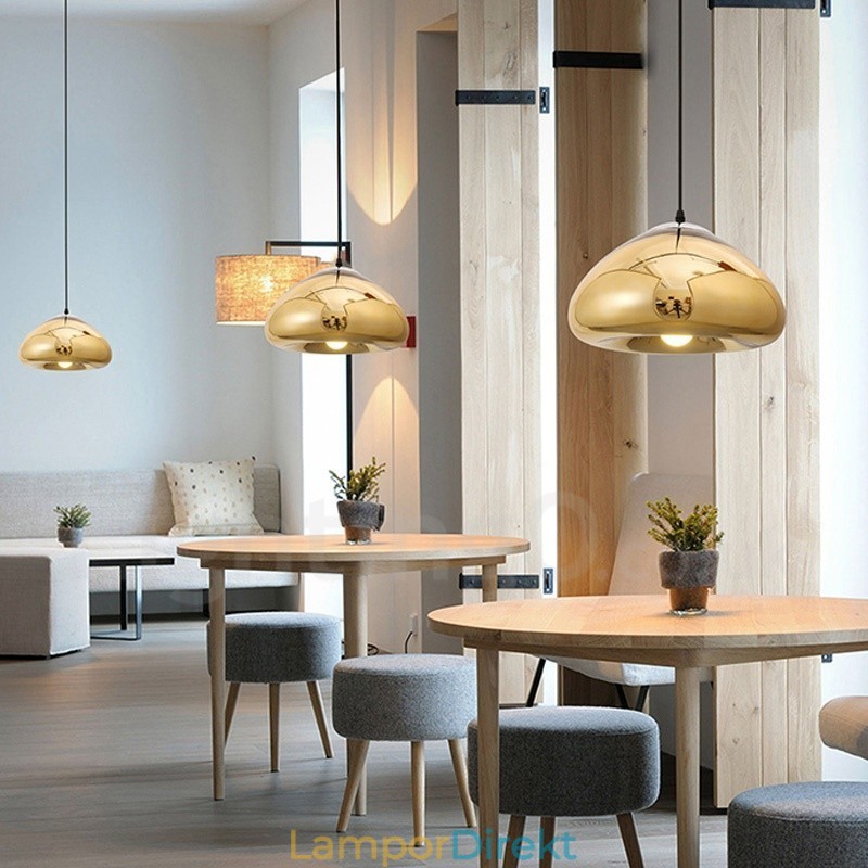 Modern Contemporary 1 Light Glas Pendellampa Med Glasskärm