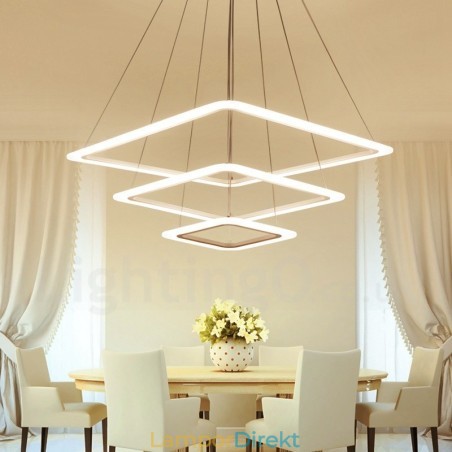 Modern Contemporary 3 Ljus Aluminiumlegering Taklampa Med Akrylskärm Modern Contemporary 3 Ljus Aluminiumlegering Taklampa Med Akrylskärm