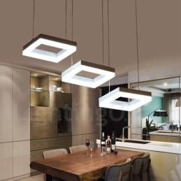 Modern Contemporary 3 Ljus Aluminiumlegering Taklampa Med Akrylskärm