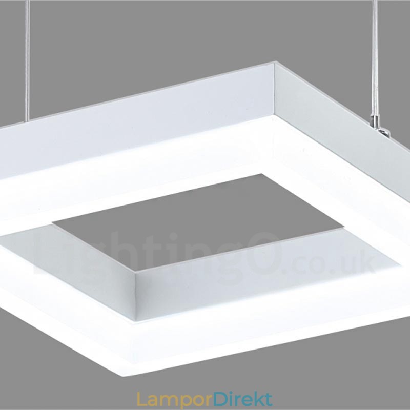 Modern Contemporary 6 Ljus Aluminiumlegering Taklampa Med Akrylskärm