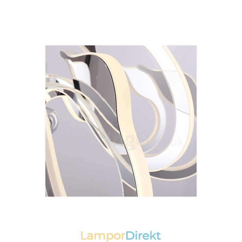 Dimbar Modern Contemporary 6 Ljus Stålkrona Med Akrylskärm