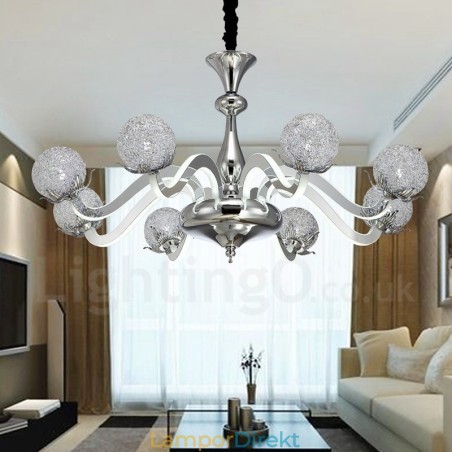 Dimbar Modern Contemporary 8 Ljusstål Ljuskrona Med Aluminiumlegeringsskärm Dimbar Modern Contemporary 8 Ljusstål Ljuskrona Med Aluminiumlegeringsskärm