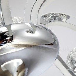 Dimbar Modern Contemporary 12 Ljuskrona I Stål Med Skärm I Aluminiumlegering