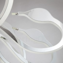 Dimbar Modern Contemporary 8 Ljus Stålkrona Med Akrylskärm