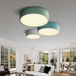 1 Ljus Nordisk Taklampa Med Akrylskärm