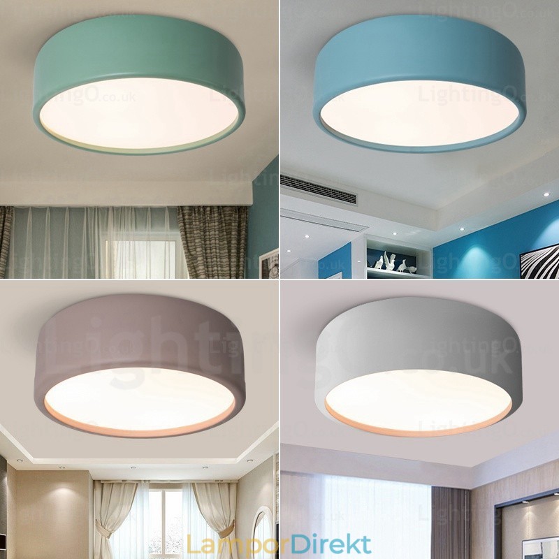 1 Ljus Nordisk Taklampa Med Akrylskärm
