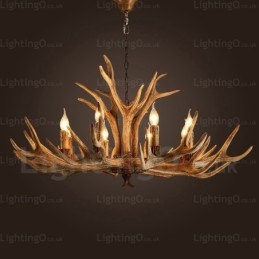 8 Light Country Rustik Nordisk Modern Samtida Ljuskrona