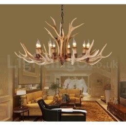 8 Light Country Rustik Nordisk Modern Samtida Ljuskrona