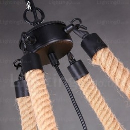 8 Light Country Rustik Pendellampa