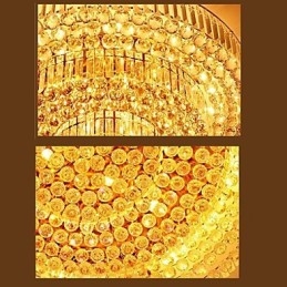 Modern Lyxkrona Kristall Absorbera Dome Ljusdiameter 35Cm Innehåller 3 Lampor