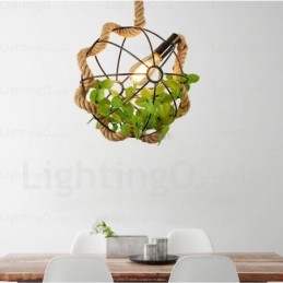 1 Ljus Country Rustik Vintage Retro Pendellampa