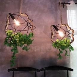 1 Ljus Country Rustik Vintage Retro Pendellampa