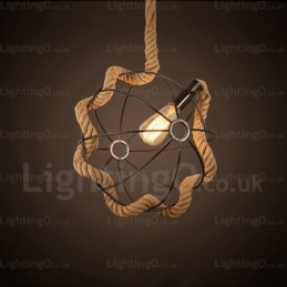1 Ljus Country Rustik Vintage Retro Pendellampa