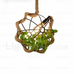 1 Ljus Country Rustik Vintage Retro Pendellampa