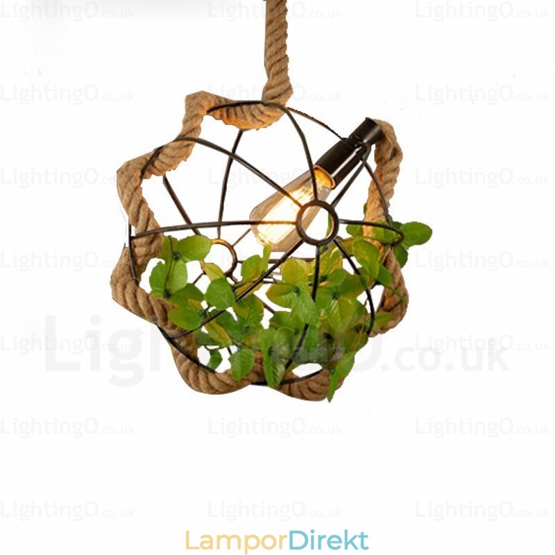 1 Ljus Country Rustik Vintage Retro Pendellampa