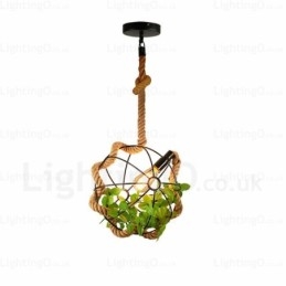 1 Ljus Country Rustik Vintage Retro Pendellampa