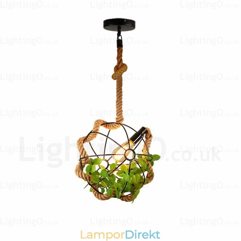 1 Ljus Country Rustik Vintage Retro Pendellampa