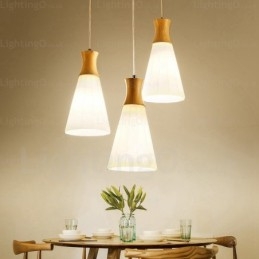 1 Ljus Modern Samtida Nordisk Taklampa Med Glasskärm
