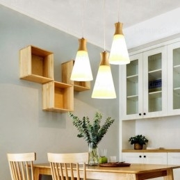 1 Ljus Modern Samtida Nordisk Taklampa Med Glasskärm