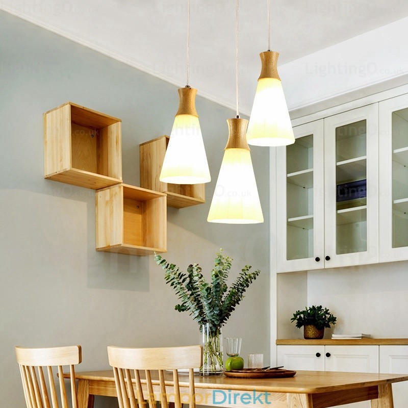 1 Ljus Modern Samtida Nordisk Taklampa Med Glasskärm