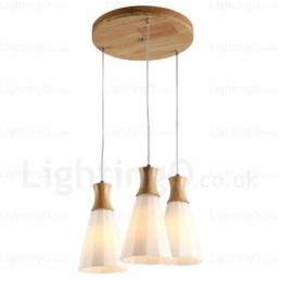 1 Ljus Modern Samtida Nordisk Taklampa Med Glasskärm