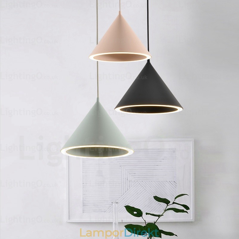 1 Ljus Modern Samtida Nordisk Taklampa Med Akrylskärm