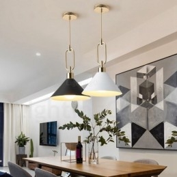 1 Ljus Nordic Modern Contemporary Pendellampa Med Skärmbutiker I Rostfritt Stål