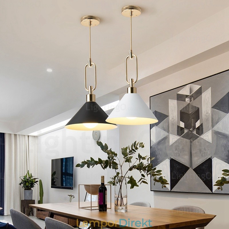 1 Ljus Nordic Modern Contemporary Pendellampa Med Skärmbutiker I Rostfritt Stål