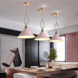 1 Ljus Nordic Modern Contemporary Pendellampa Med Skärmbutiker I Rostfritt Stål