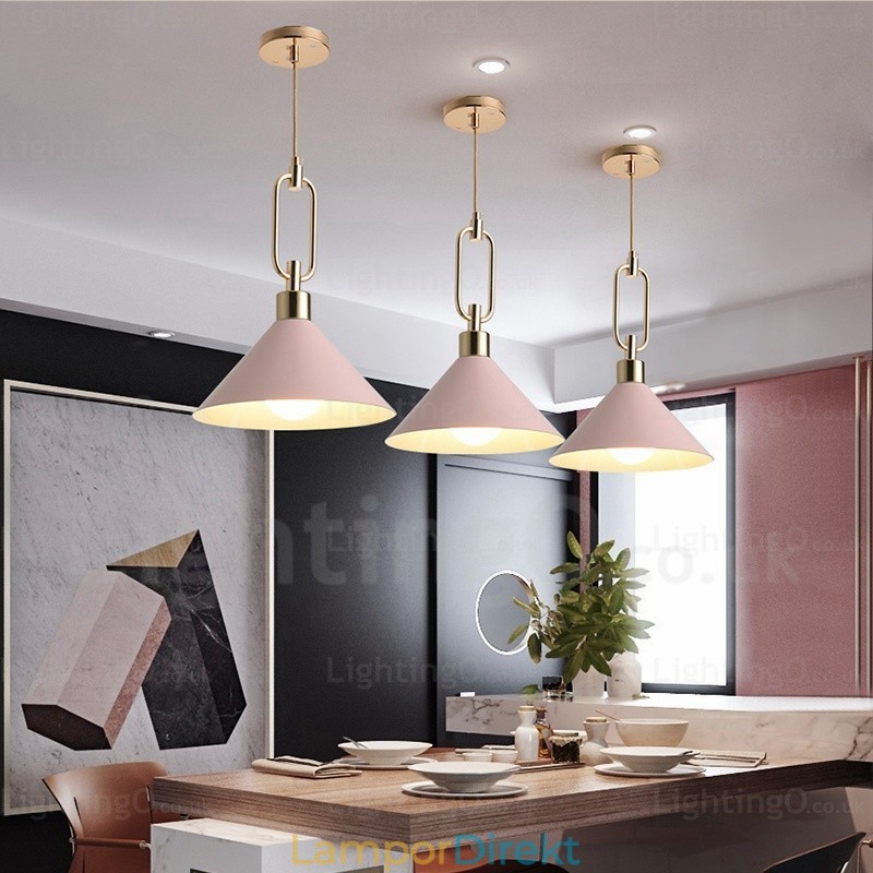 1 Ljus Nordic Modern Contemporary Pendellampa Med Skärmbutiker I Rostfritt Stål