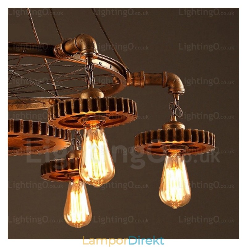 7 Ljus Vintage Retro Taklampa