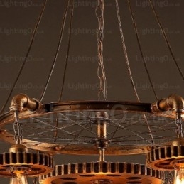 7 Ljus Vintage Retro Taklampa