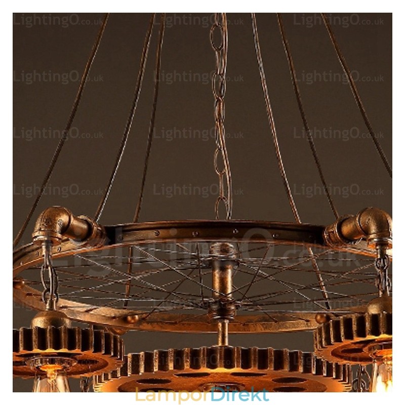 7 Ljus Vintage Retro Taklampa