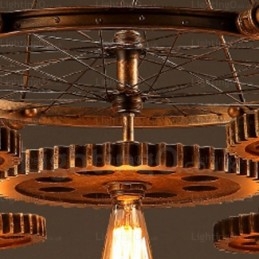 7 Ljus Vintage Retro Taklampa