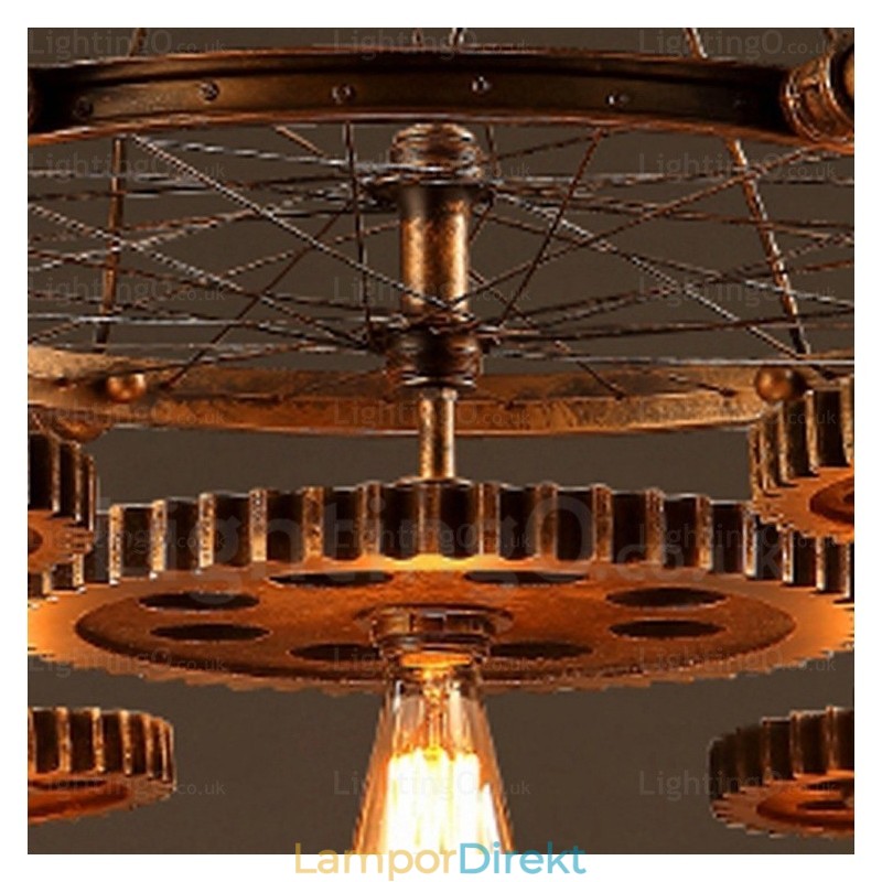 7 Ljus Vintage Retro Taklampa