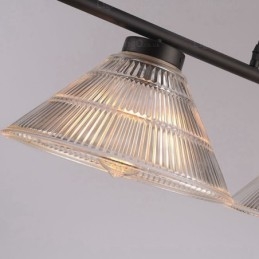 2 Ljus Modern Samtida Taklampa Med Glasskärm