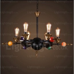 4 Light Country Rustik Vintage Retro Pendellampa