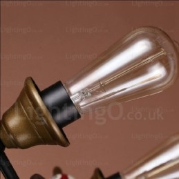 4 Light Country Rustik Vintage Retro Pendellampa