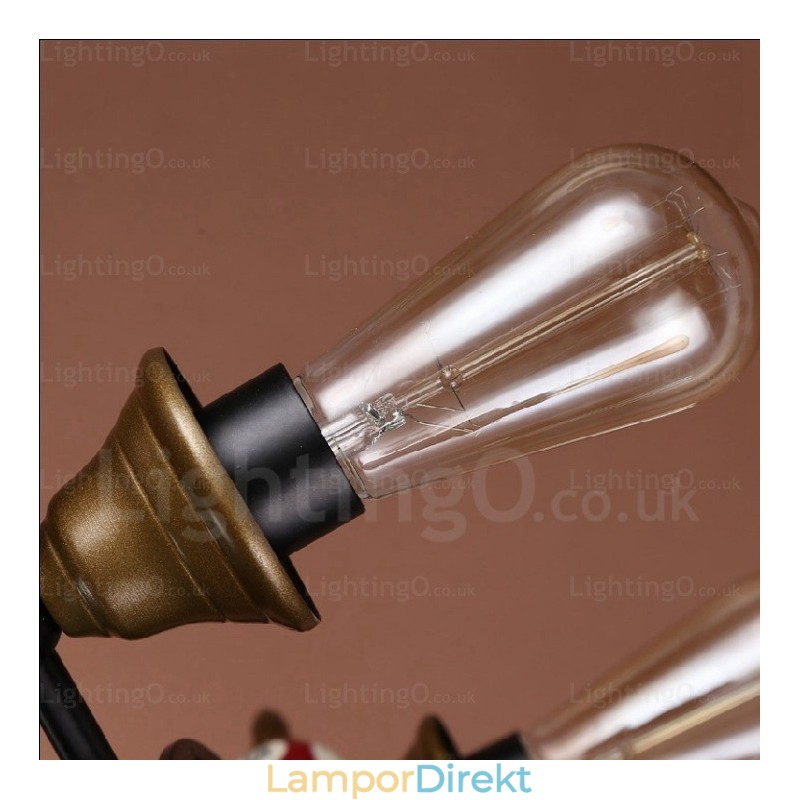4 Light Country Rustik Vintage Retro Pendellampa