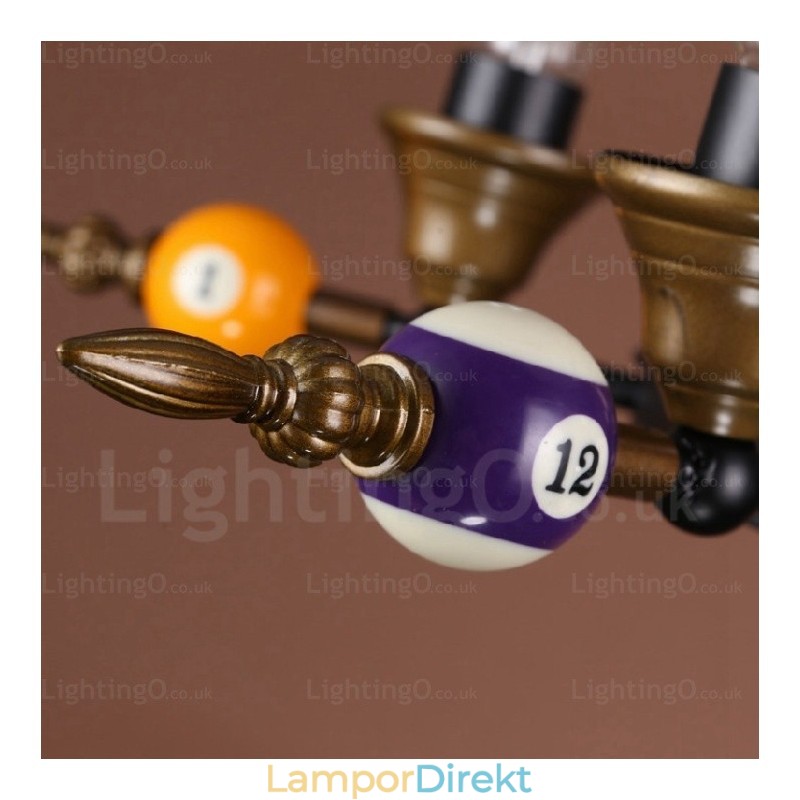 4 Light Country Rustik Vintage Retro Pendellampa