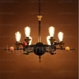 4 Light Country Rustik Vintage Retro Pendellampa