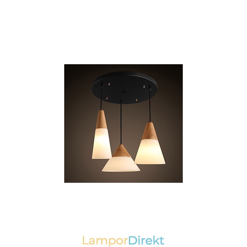 Ljuskrona Mini Style Modern Contemporary Metal 3 Light Pendel Light
