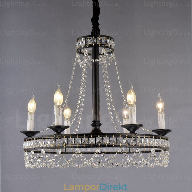 4 Ljus Country Rustik Pendellampa