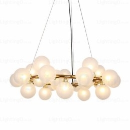 25 Ljus Nordic Pendellampa Med Glasskärm