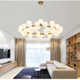 25 Ljus Nordic Pendellampa Med Glasskärm