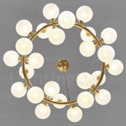 25 Ljus Nordic Pendellampa Med Glasskärm