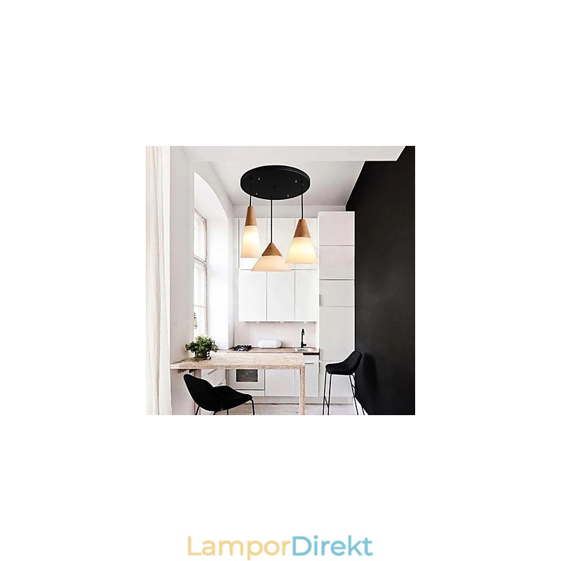 Ljuskrona Mini Style Modern Contemporary Metal 3 Light Pendel Light