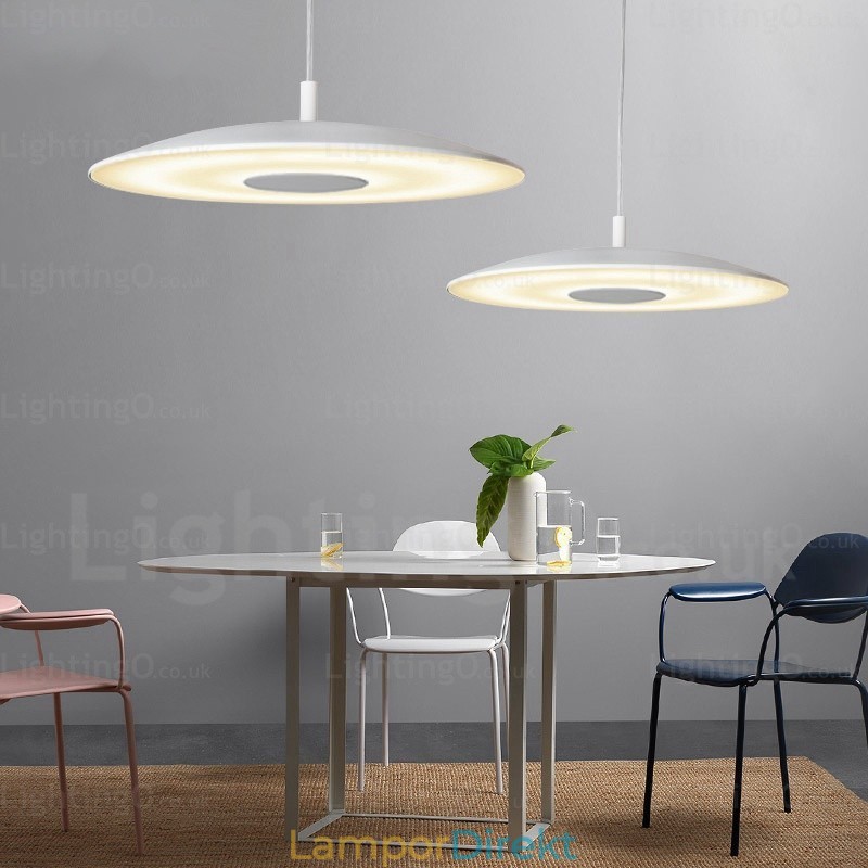 1 Ljus Modern Samtida Taklampa Med Glasskärm
