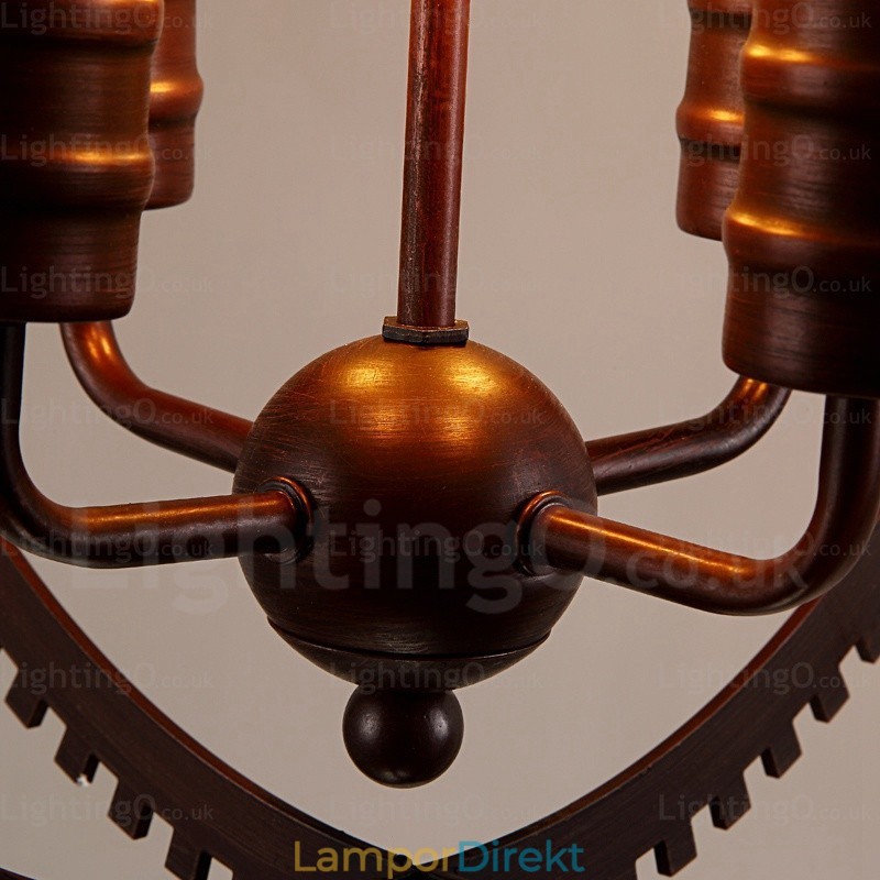4 Ljus Vintage Retro Taklampa