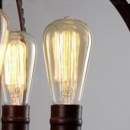 4 Ljus Vintage Retro Taklampa